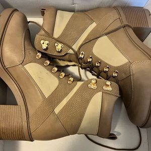 Just Fab heeled booties worn once